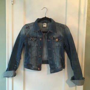 H&M cropped denim jacket